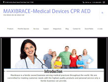 Tablet Screenshot of maxibrace.com
